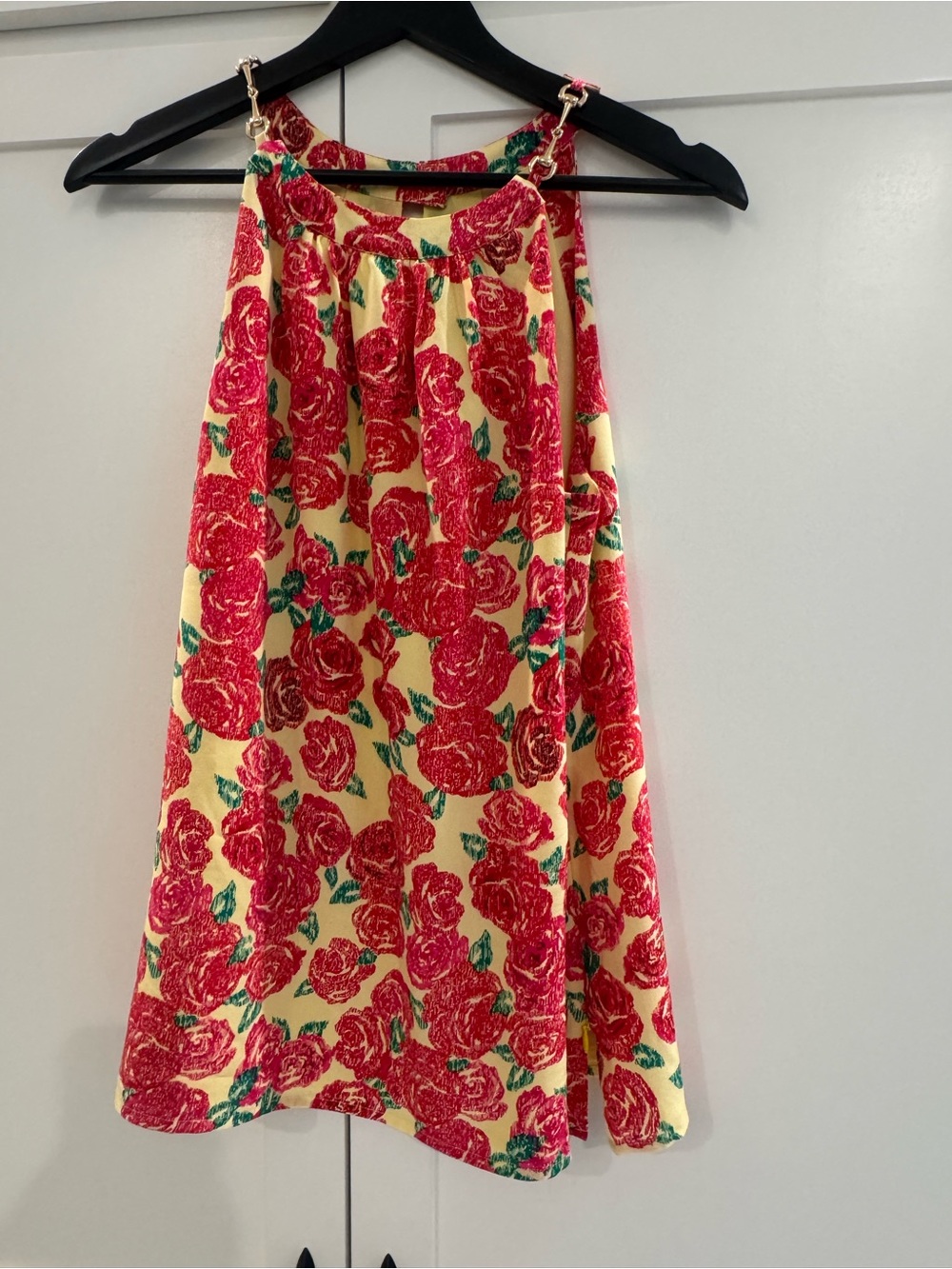 Vineyard Vines Halter in yellow and red floral